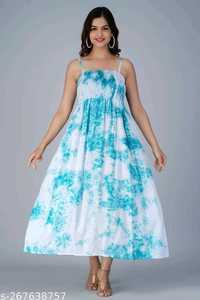 Women's Western Wear for Spinning Hot Sale Elegant Chiffon Maxi Long Dresses for Women Summer Casual Dress Women light wight - Product Image 4