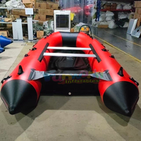 Bote Inflable Comercial de Casco Rígido de PVC, Ligero, para Navegación, Rescate, Pesca, Deportes Acuáticos