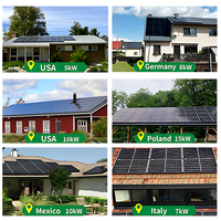 Système de Chauffe-Eau Solaire pour Toit, Garantie 10 Ans, Panneaux Solaires 3-12kW, Système Solaire Tout-en-Un 50kW 10kW Connecté au Réseau / Hors Réseau