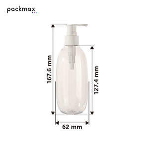 250ml Round High Beauty Body Lotion Bottle with Pump - Cross Border Hot Sale <b>Hand</b> Soap <b>Shower</b> Gel Container Custom - Product Image 3