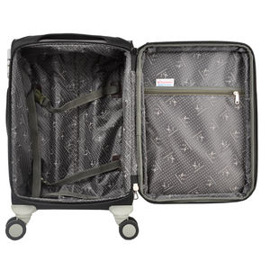 Fabrieksdirect groothandel modieus nieuw design nylon gemengde kleuren uitbreidbare aluminium trolley reiskoffer met wielen - Product Image 6