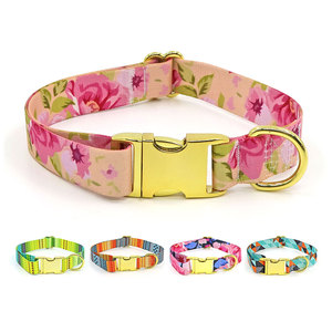 Collar para Perro con Diseño Floral, Ajustable, Cierre de Hebilla de Poliéster, Estilo Elegante para Perros en Todas las Estaciones - Product Image 5