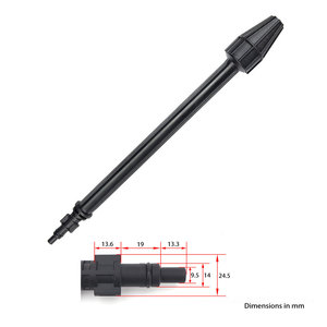 Mingou High Pressure Washer Rotating Nozzle Black <b>Engineering</b> <b>Plastics</b> Car Wash Lavor Compatible Lotus Gun Barrel - Product Image 1