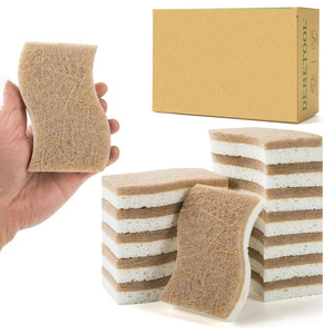 Estropajos Ecológicos de Coco, Esponja Natural de Celulosa, Altamente Absorbente, Antiarañazos, para Lavar Platos de Cocina - Product Image 2