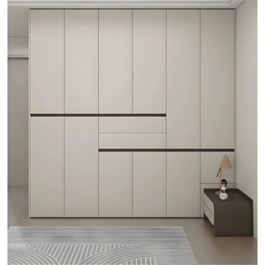 Melamine Bord Elegant Style Armoire Closet Smart Mirror Cute Traditional Bedroom Clothes Cabinet Wooden Children Wardrobe - Product Image 2