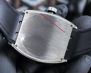 คลาสสิค หรูหรา สปอร์ต แฟชั่น ธุรกิจ คุณภาพสูง นาฬิกาจักรกลอัตโนมัติ สายยางรูปวงรี หน้าปัดเรืองแสง ฟังก์ชั่นปฏิทิน - Product Image 5