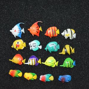 Plastic Drijvende Veelkleurige Visdecoraties Aquarium Kleine Tropische Vissen Kunstmatige Plastic Vissen Voor Aquarium - Product Image 3