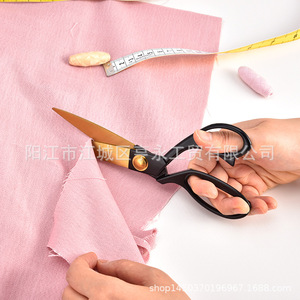 Gold Plated Tailor Scissors Stainless Steel 20cm <b>Sewing</b> Cutting Tools For Fabric Craft - Product Image 4