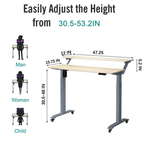 Meja pengangkat logam otomatis, meja dudukan komputer Motor tunggal otomatis 2024 - Product Image 4
