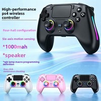 Placa frontal magnética intercambiable para gamepad con joystick de gatillo Hall para controlador de detección de movimiento de seis ejes, iluminación RGB y macros