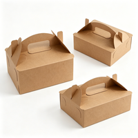 Caja de Papel Kraft Ecológica Personalizada para Pollo Frito, Envase Desechable para Nuggets de Pollo, Embalaje para Comida para Llevar