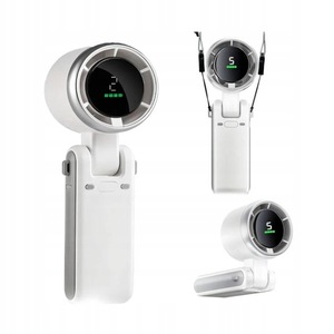 Mini ventilateur portable rechargeable par USB, ventilateur de bureau avec 4 vitesses et moteur sans balais - Product Image 1