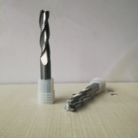 YASEN OEM/ODM Fraise à dégrossir spirale à 2 dents en carbure monobloc de haute précision pour centre d'usinage CNC et machine de gravure, pour fraisage en spirale