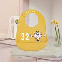 Bavoirs pour bébés personnalisés en gros, durables, mignons, en silicone, avec fermeture à bouton, OEM, pour l'alimentation des bébés