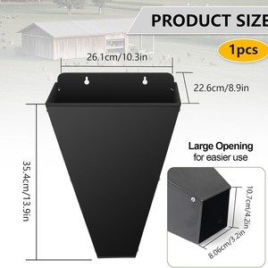 HONGYAO-Cono de sujeción de metal resistente para trabajadores de jardín, diseño de embudo con parte posterior plana - Product Image 6