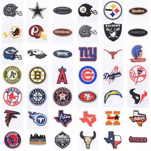 High quality football team shoe charm for wholesale new design helmet decoration soft pvc Houston NFL