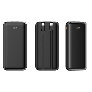 OEM New Model PD 22.5W Fast Charging 10000mAh LED Display Power Bank With Built-in Dual <b>Cable</b> - Product Image 1