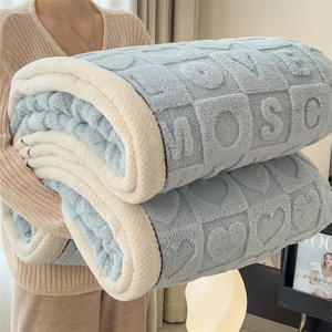 Home Love Letter Warm Nap Sofá Manta Ocio <span class=keywords><strong>Aire</strong></span> acondicionado Manta Four Seasons - Product Image 2