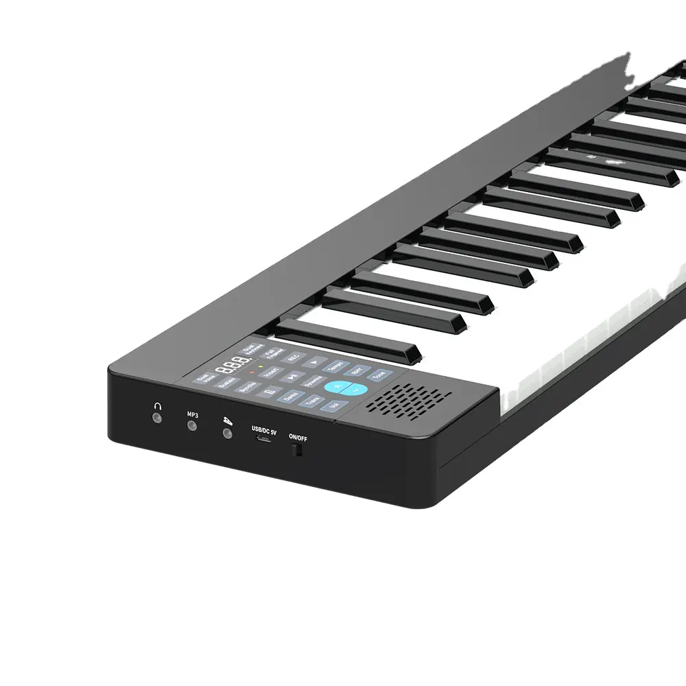 Tastiera per pianoforte portatile pieghevole intelligente Mini tastiera pesata a 88 tasti pianoforte digitale