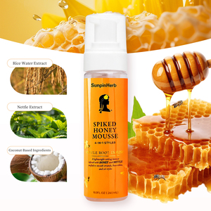 Mousse Capilar de Miel y Raíz de Ortiga, Espuma Ligera para Peinar, Estilizador 4 en 1 para Definición y Fijación de Rizos - Product Image 5