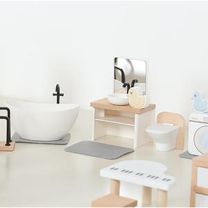 Mini <b>Furniture</b> <b>Novelty</b> Decorative Living Room Bedroom Scene <b>Furniture</b> Model Set Wooden Toys - Product Image 4