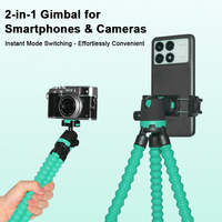 Soporte de cámara de acción portátil y trípode flexible para iPhone para Samsung para GoPro Google Pixel-Accesorio universal para teléfono móvil