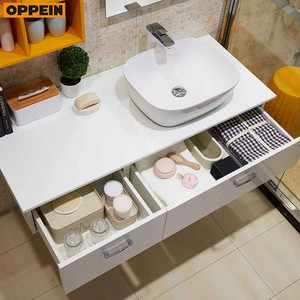 Oppein-estuche laminado de diseño <span class=keywords><strong>italiano</strong></span>, mueble de baño, tocador - Product Image 6