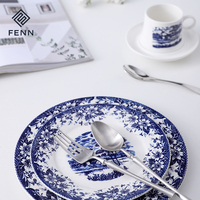 Assiettes de restaurant en porcelaine, vaisselle ronde avec impression personnalisée de toutes tailles, vente en gros, pièces