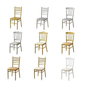 Toptan altın Chiavari istifleme sandalyesi, Modern Metal ziyafet sandalye için düğün/olay/restoran - Product Image 1