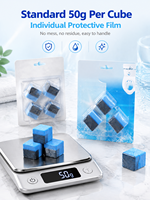 Tablettes nettoyantes solides pour réservoir de toilettes, personnalisables, 2 pièces, écologiques, désinfectantes, désodorisantes