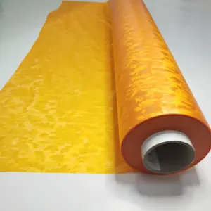 Xiongxing New Design Waterproof Embossed Translucent PVC Film Roll for Raincoats Clothing Moisture-Proof Extrusion Type