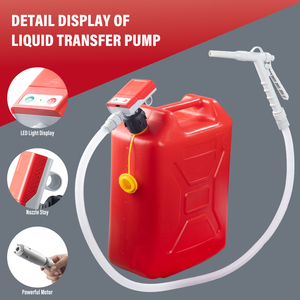 Portable 3.8Gallon Capacity <b>Power</b> Fuel Pump for Vehicles Low Pressure Plastic Industrial Application Refueling Transfer Pump - Product Image 6
