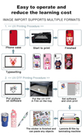 KECAI Industrial 6090 Flatbed UV-printer Automatische Inkjet Digitale Machine met Touchscreen voor PVC, Acryl, Keramiek, Hout en Metaal