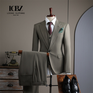 Costumes pour hommes haut de gamme tenue formelle sophistiqué coupe ajustée gentleman affaires décontracté costumes professionnels pour les mariages mariés - Product Image 4