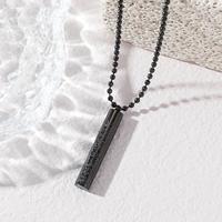 Colgante Cilíndrico de Acero Inoxidable con Ayatul Kursi, Joyería Islámica Árabe Musulmana, Collar de Moda, Regalos al por Mayor para el Eid