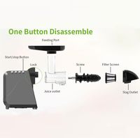 Extracteur de Jus Lent à Froid 200W Sans BPA pour Smoothies, Agrumes et Fruits – Offre Spéciale
