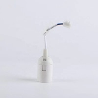 Support de lampe à douille E27 en plastique, bricolage, avec connecteur et fils, kit de suspension, pièces d'éclairage avec filetage m10