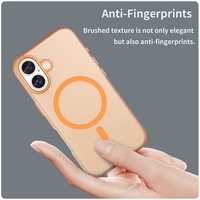 Nouvel étui d'aspiration en TPU givré caméléon de luxe pour étui de téléphone portable magnétique série 17