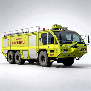 Camión de Bomberos para Aeropuertos ARFF de Servicio Pesado, 6x6, Tracción en Todas las Ruedas, Camión de Rescate de Aeronaves, Tanque Grande de Agua y Espuma para Seguridad Aeronáutica - Product Image 1