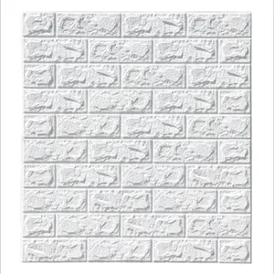 Adesivo de tijolos autoadesivos 3d de parede, painel de espuma, decoração de casa, papel de parede de cor quente, desenho de padronizado, linyi, fábrica