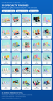 Supports de Mahjong américains en acrylique imprimés sur mesure avec poussoirs magnétiques, supports de tuiles de Mahjong à bords ondulés, ensemble d'accessoires de Mahjong