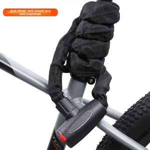 Antivol de chaîne robuste pour moto et vélo, en acier renforcé, avec 2 clés - Product Image 2