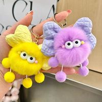 Mignon Pendentif Porte-clés en Peluche Nœud Papillon Elfe Pierre de Charbon pour Sac à Dos et Voiture, Accessoires pour 14 ans et plus