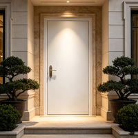 Porte en bois massif avec film décoratif, épaisseur de surface 160 mm, isolation acoustique 30 dB, certifiée FSC