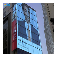 Pantalla LED de Malla Flexible Personalizada, Pantalla LED Transparente para Publicidad en Exteriores, Pantalla de Rejilla LED para Paredes Exteriores de Edificios y Vidrio