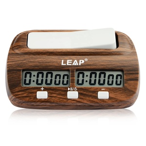 Reloj de <span class=keywords><strong>ajedrez</strong></span> digital LEAP Temporizador de juego de mesa de aspecto de madera fácil de usar con incremento y retardo Hecho de plástico duradero - Product Image 2