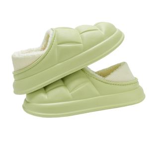 Women's Anti-Slip Cotton for Slippers Thick EVA <b>Soles</b> Waterproof Full-Coverage Warm for Slippers for Autumn Winter PVC - Product Image 5