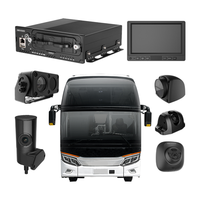 Kit de surveillance mobile pour bus, caméra 1080P, ensemble MDVR, surveillance vidéo pour bus et fourgons, MDVR 4G GPS