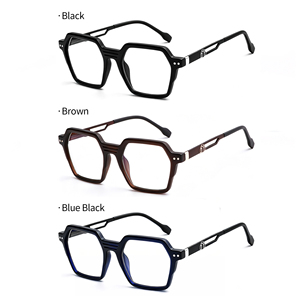 Lunettes photochromiques anti-lumière bleue, lunettes d'ordinateur géométriques hexagonales, lunettes rétro adaptatives à la lumière, verres anti-reflets simples, UV400 - Product Image 5