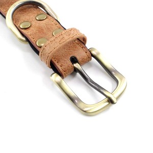 <span class=keywords><strong>Collar</strong></span> de Perro Personalizado de Cuero y PU Sólido con Placa de Identificación Ajustable para Cachorros - Ecológico y Duradero - Product Image 5